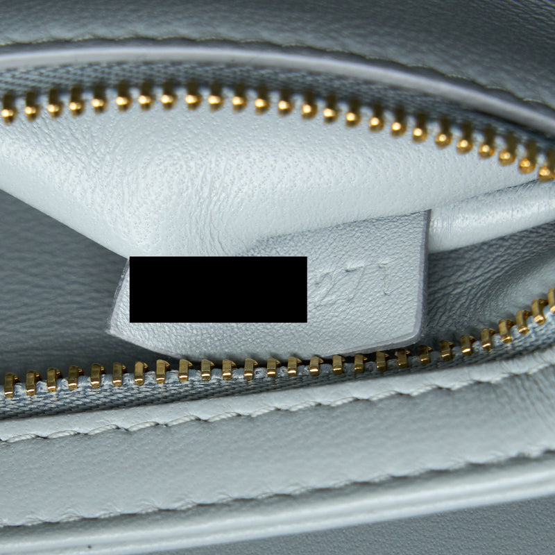 Celine Teen Triomphe Bag Calfskin Mineral GHW