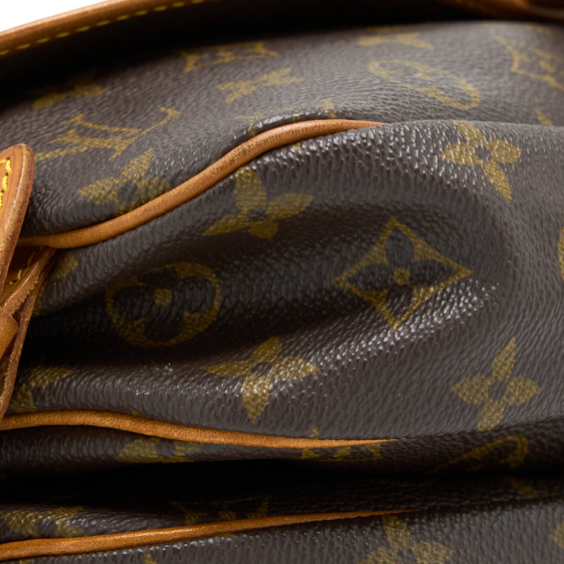 Louis Vuitton Vintage Saumur Cloth Crossbody Bag Monogram Canvas GHW