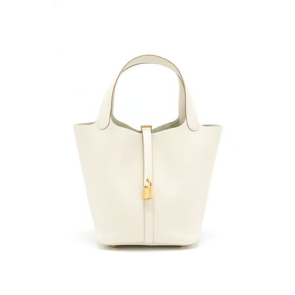 Hermes picotin 22 Lock Bag 10 Craie GHW Stamp Z