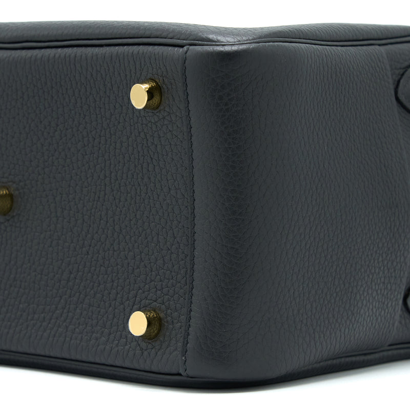 Hermes Lindy 26 Clemence Black GHW Stamp U