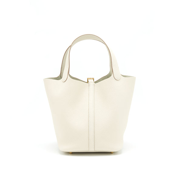 Hermes picotin 22 Lock Bag 10 Craie GHW Stamp Z