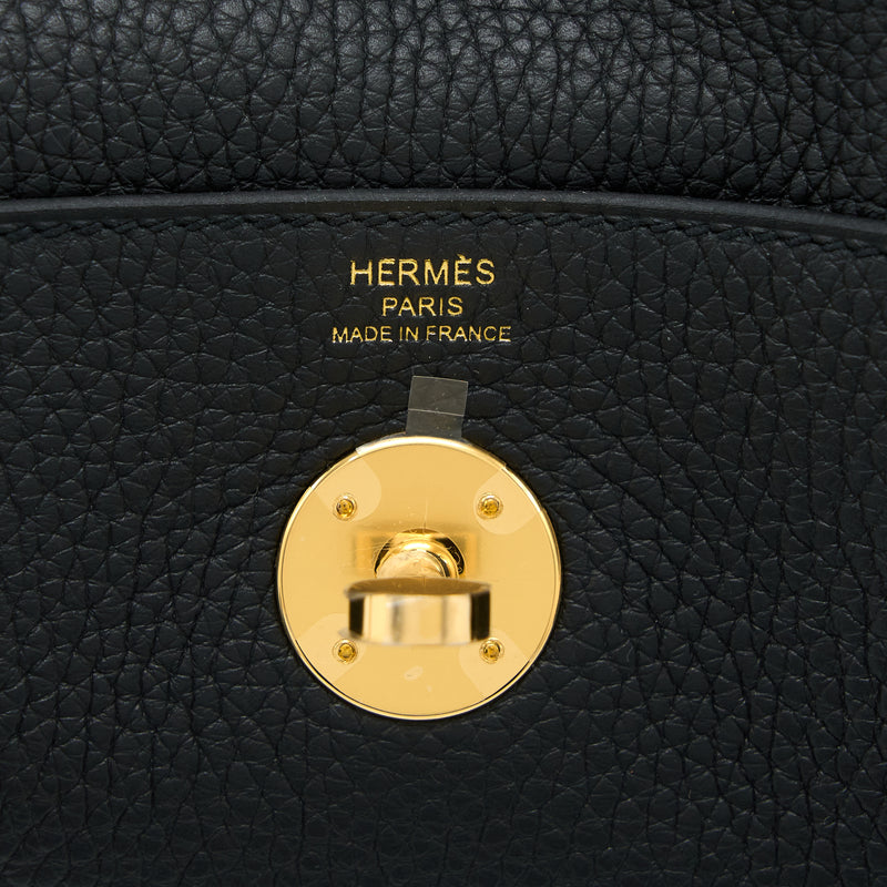 Hermes Lindy 26 Clemence Black GHW Stamp U