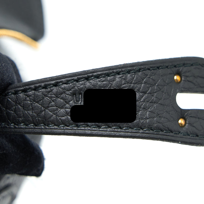 Hermes Lindy 26 Clemence Black GHW Stamp U