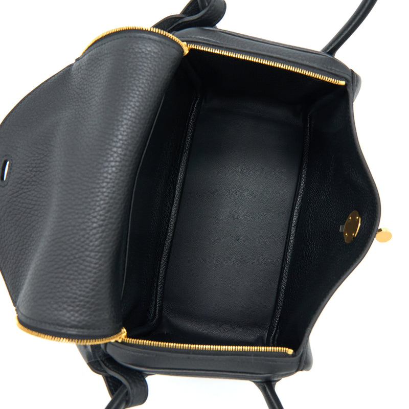 Hermes Lindy 26 Clemence Black GHW Stamp U