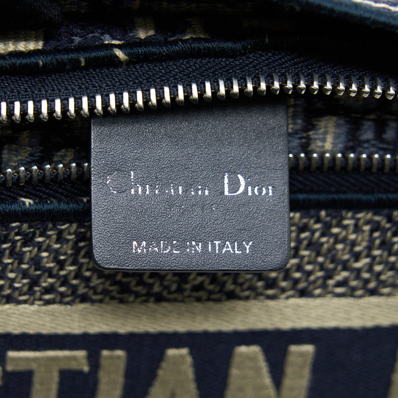 Dior Crossbody Messenger Bag Blue Oblique Canvas