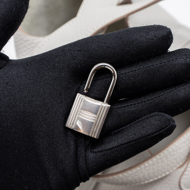 Hermes Picotin 18 Lock Bag Clemence Gris Perle SHW Stamp Z