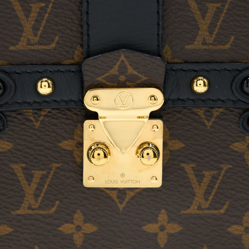 Louis Vuitton Vertical Trunk Pochette with Chain Monogram Canvas GHW