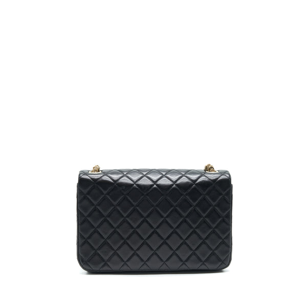 Chanel Quilted CC Pearl Logo Shoulder Flap Bag with Chain