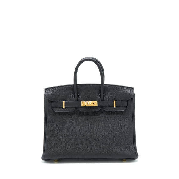 Hermes Birkin 25 Togo Black GHW Stamp Y