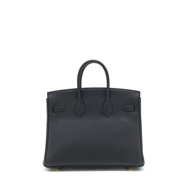 Hermes Birkin 25 Togo Black GHW Stamp Y
