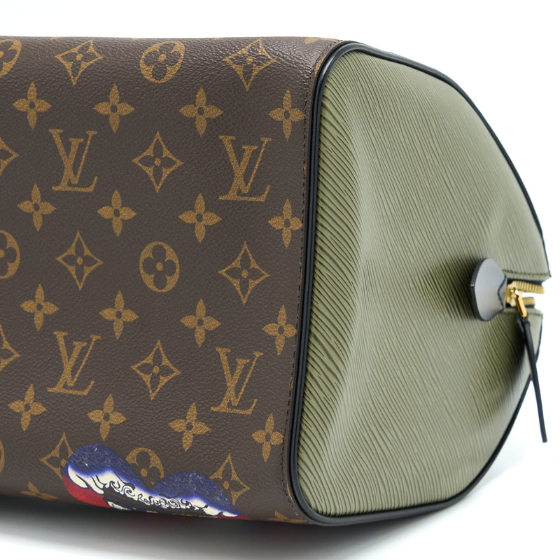 Louis Vuitton Speedy 30 Kabuki-Themed Cruise Monogram Canvas/Epi GHW