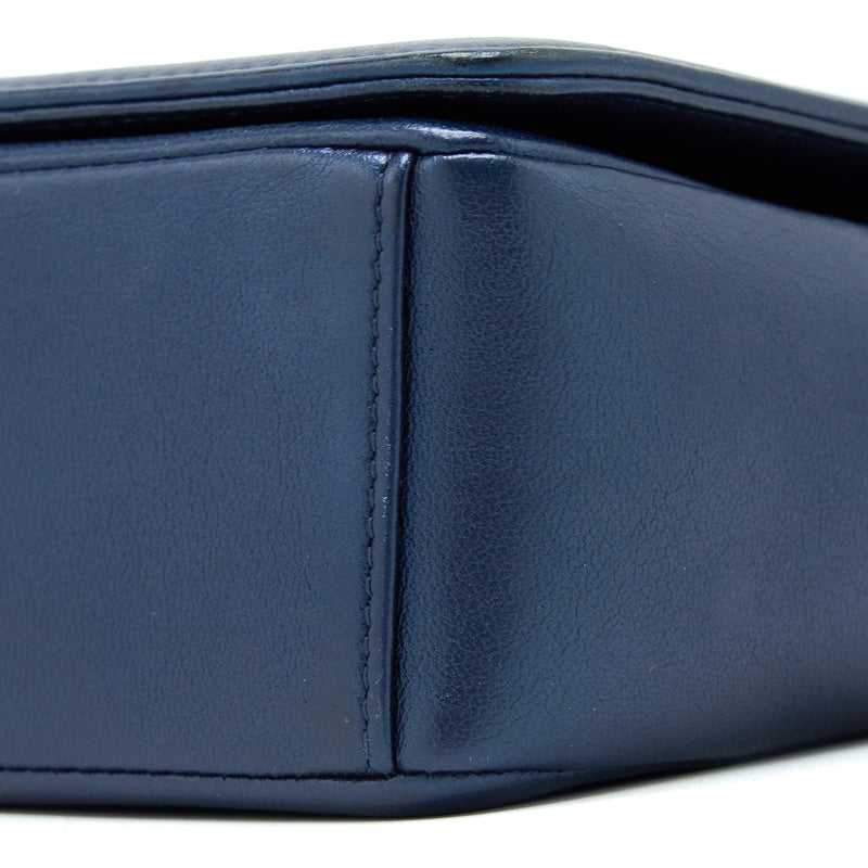 Chanel Mademoiselle Flap Bag Lambskin Navy SHW