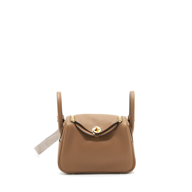 Hermes Mini Lindy Swift Alezan/Biscuit Stamp Z