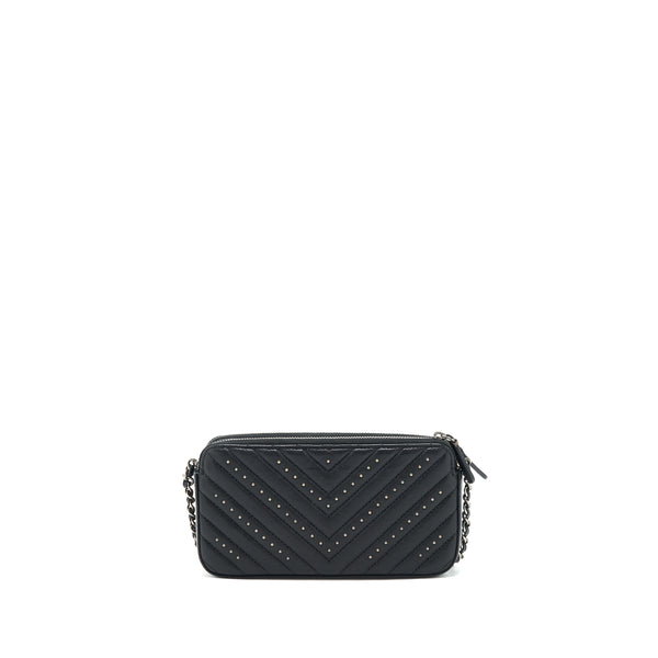 Chanel Reissue Wallet On Chain Calfskin Black Ruthenium Hardware