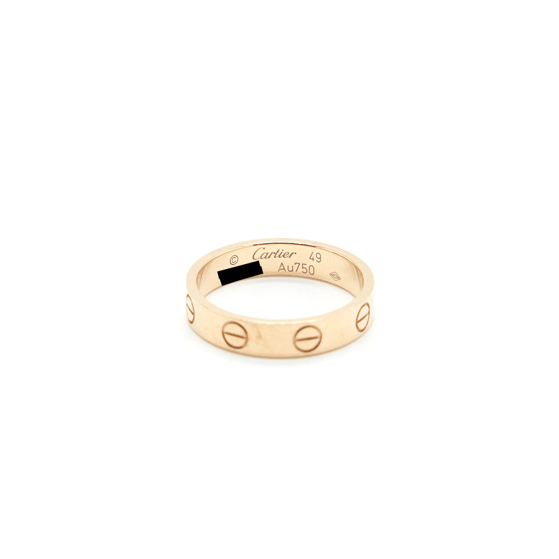 Cartier Size 49 Love Wedding Band Rose Gold