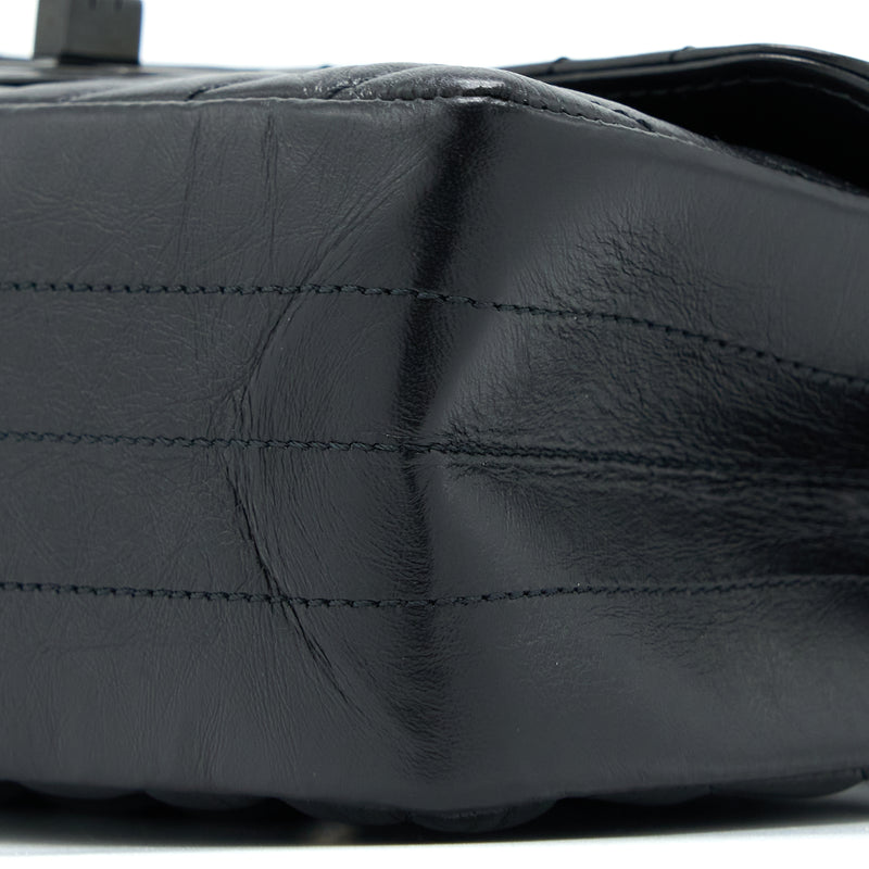 Chanel Mini 2.55 Reissue Chevron Calfskin So Black