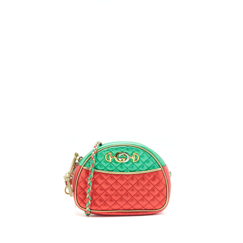 Gucci Small Crossbody Bag Green red GHW