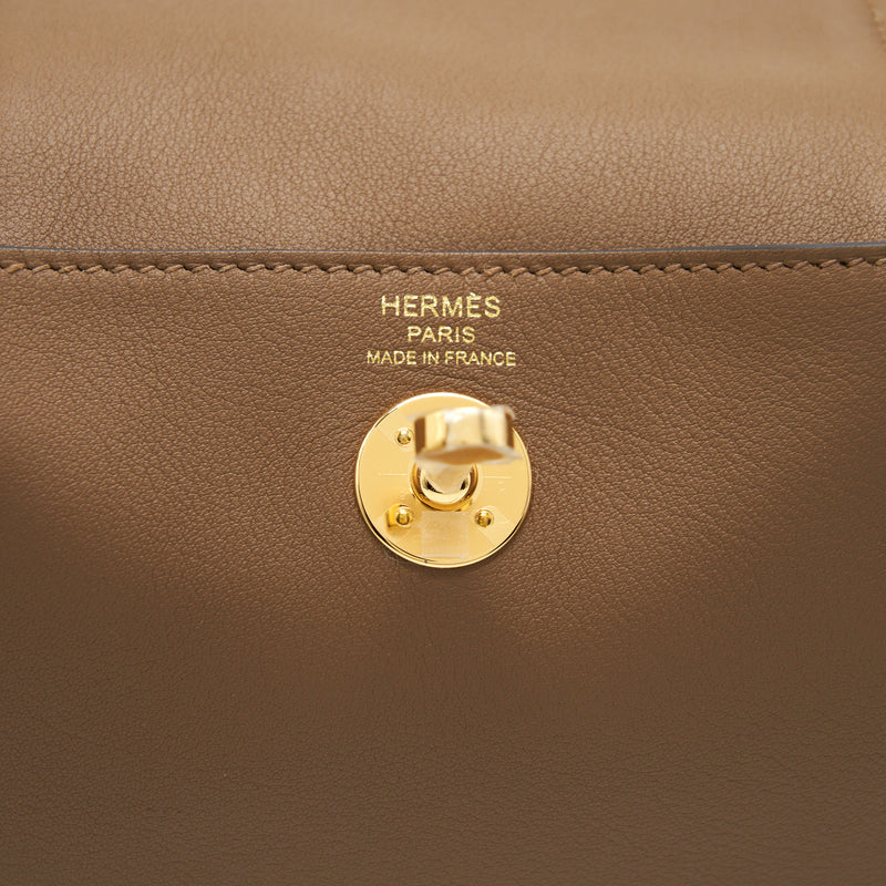 Hermes Mini Lindy Swift Alezan/Biscuit Stamp Z