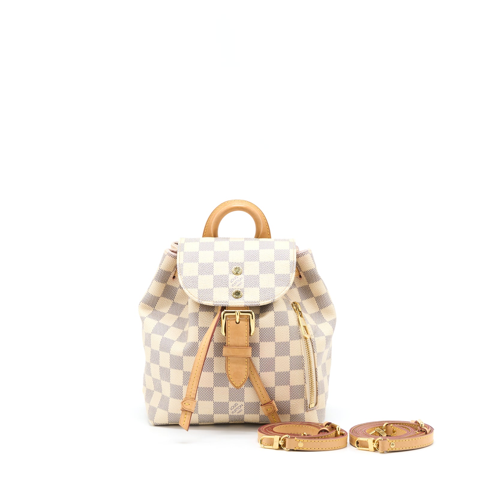 Sperone Bb White Damier Azur Canvas Backpack Louis Vuitton Damier Azur Sperone BB Backpack – Sheer Room main image 2