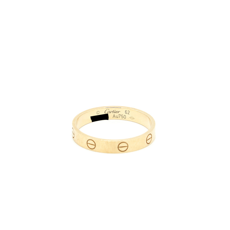 Cartier Size 62 Love Wedding Band Yellow Gold