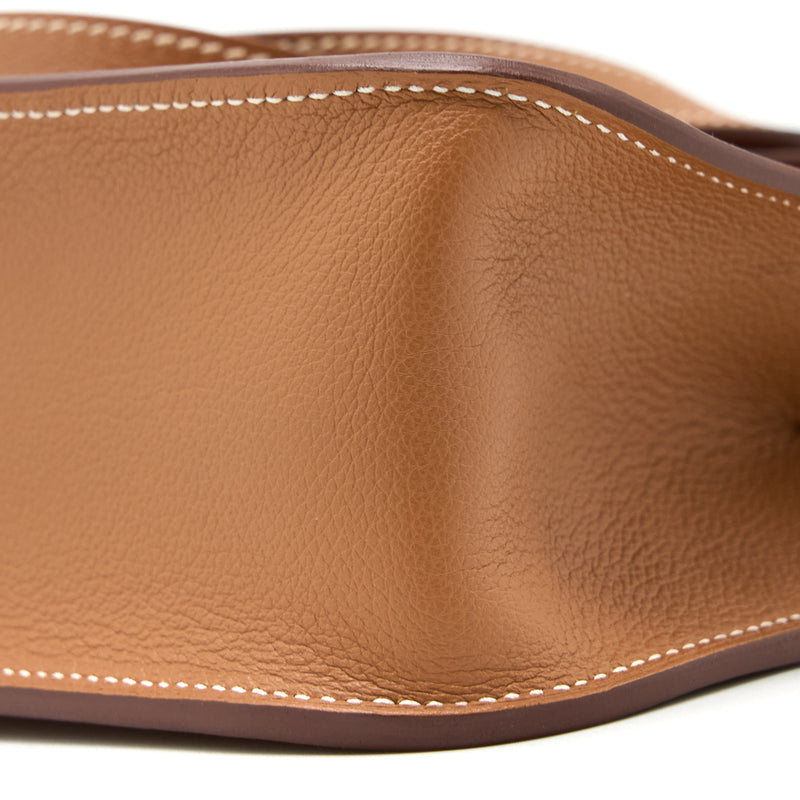 Hermes Halzan 25 Evercolor Gold GHW Stamp Y