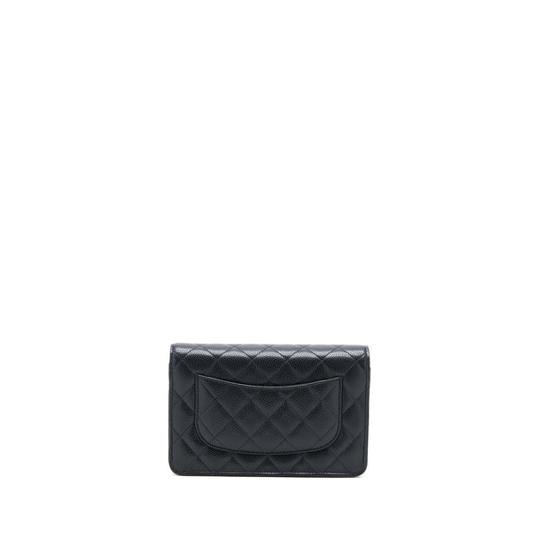 Chanel Classic Wallet On Chain Caviar Black GHW (Microchip)