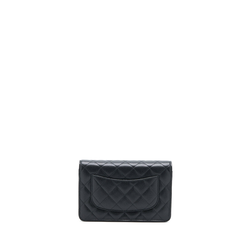 Chanel Classic Wallet On Chain Caviar Black GHW (Microchip)