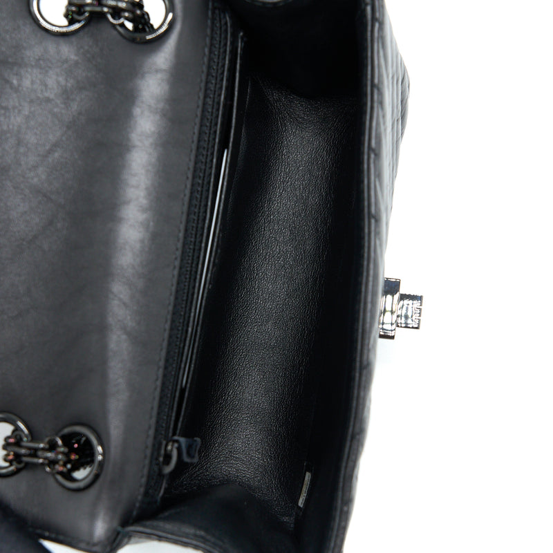 Chanel Mini 2.55 Reissue Chevron Calfskin So Black
