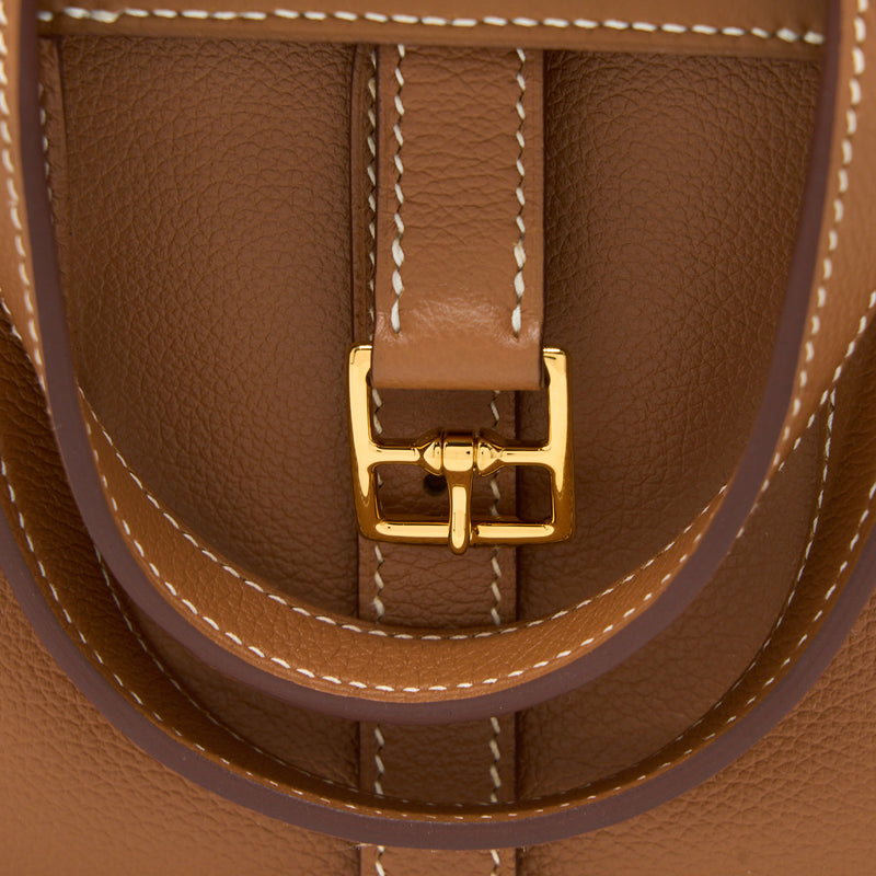 Hermes Halzan 25 Evercolor Gold GHW Stamp Y