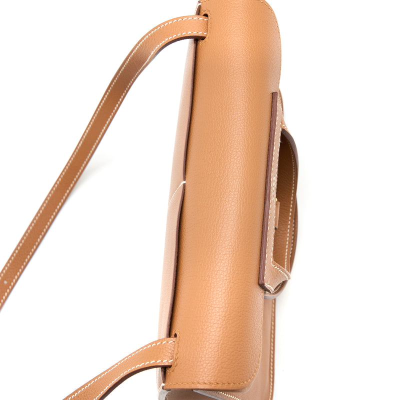 Hermes Halzan 25 Evercolor Gold GHW Stamp Y