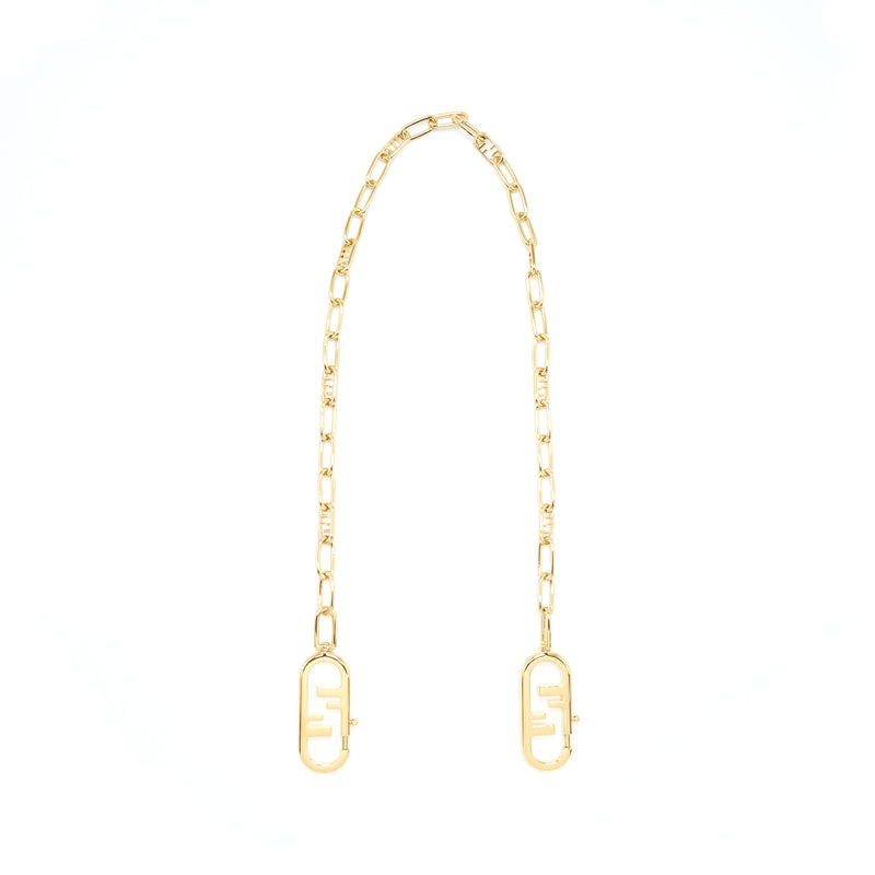 Fendi Logo Chain Strap GHW