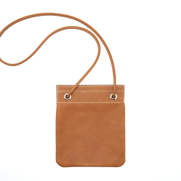Hermes Aline Mini With Short Strap Barenia Faubourg Fauve SHW Stamp Y