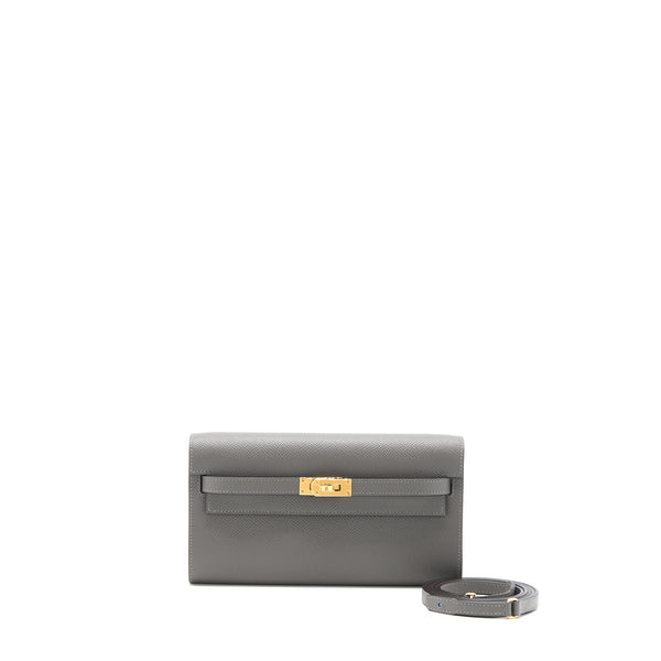 Hermes Kelly To Go Epsom 0L Gris Meyer GHW Stamp U