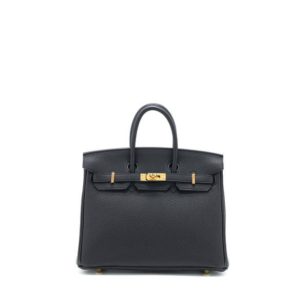Hermes Birkin 25 Togo Black GHW Stamp Z