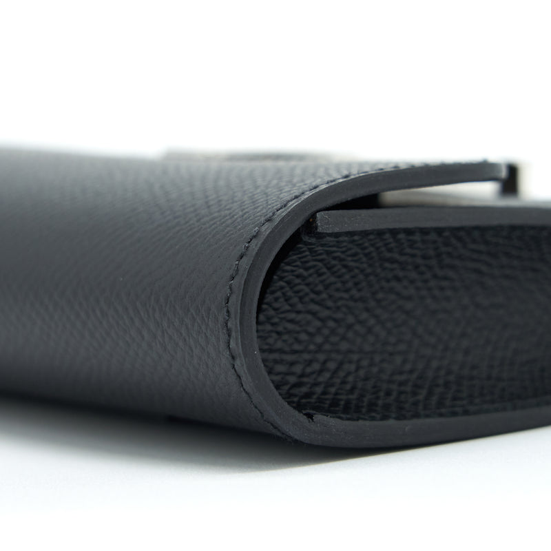 Hermes Constance Slim Epsom Black SHW Stamp U