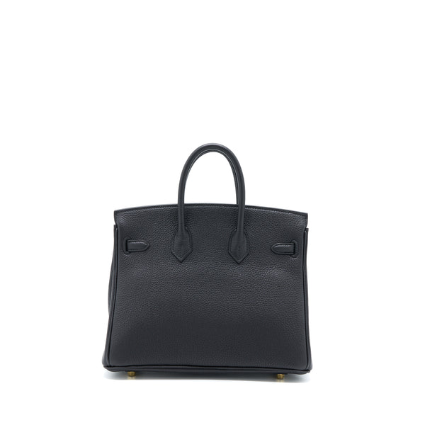 Hermes Birkin 25 Togo Black GHW Stamp Z