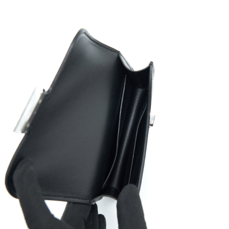 Hermes Constance Slim Epsom Black SHW Stamp U