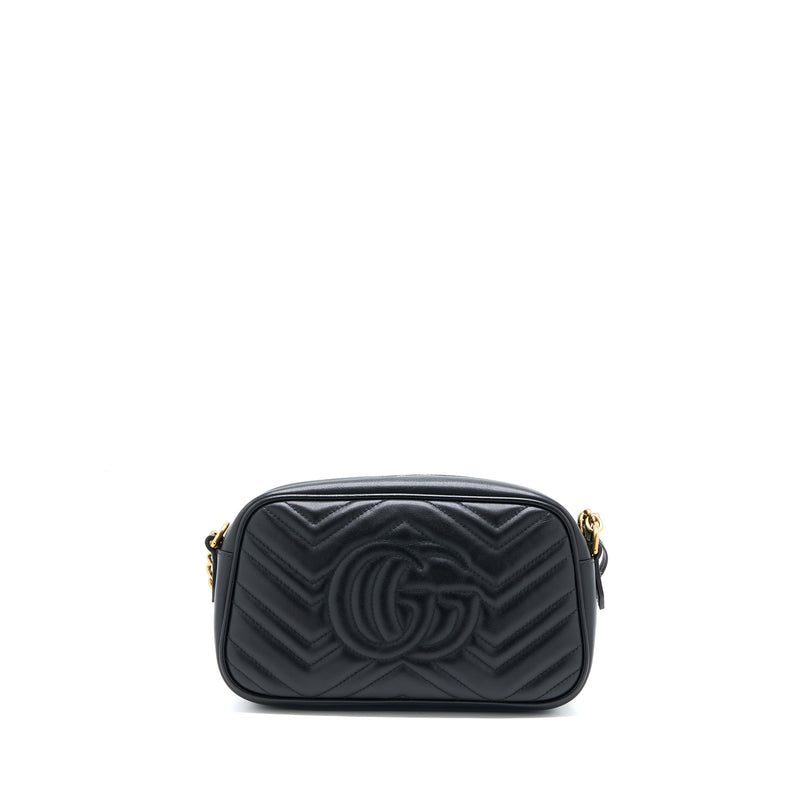 Gucci GG Marmont Camera Bag Black Brushed GHW