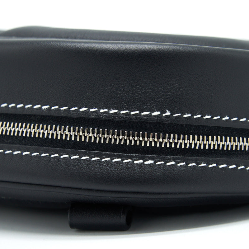 Hermes In The Loop Belt Bag Swift Black/ Blue Saphir SHW Stamp Z