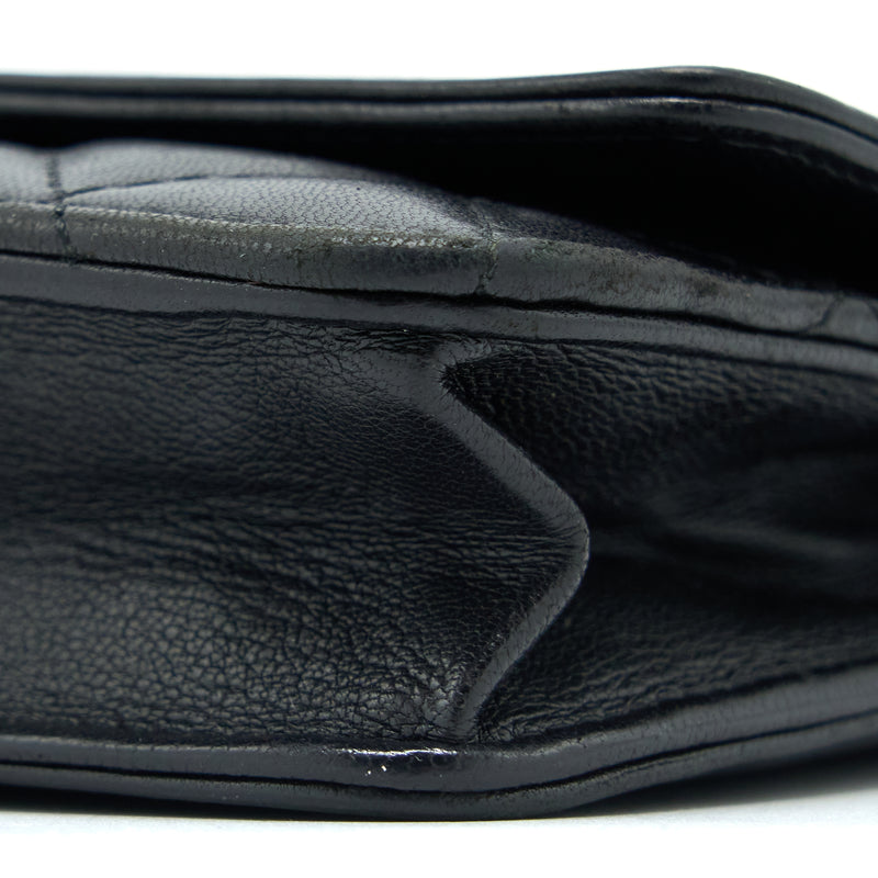 Chanel Boy Wallet On Chain Lambskin Black SHW