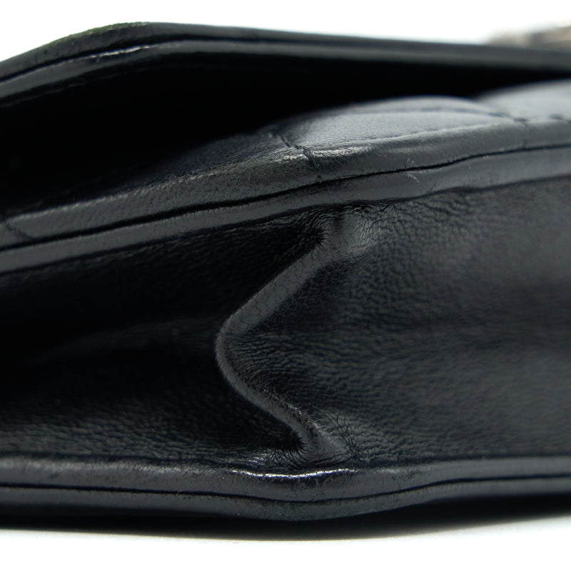 Chanel Boy Wallet On Chain Lambskin Black SHW