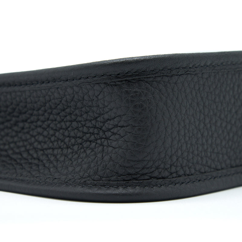 Hermes Mini Evelyne Clemence Black GHW Stamp U