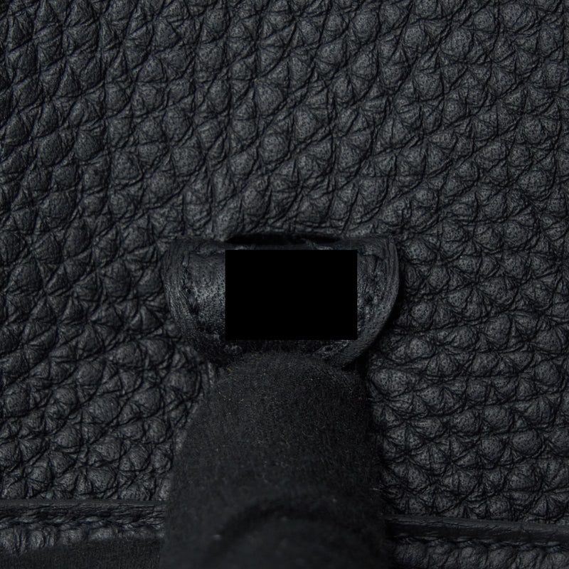 Hermes Mini Evelyne Clemence Black GHW Stamp U