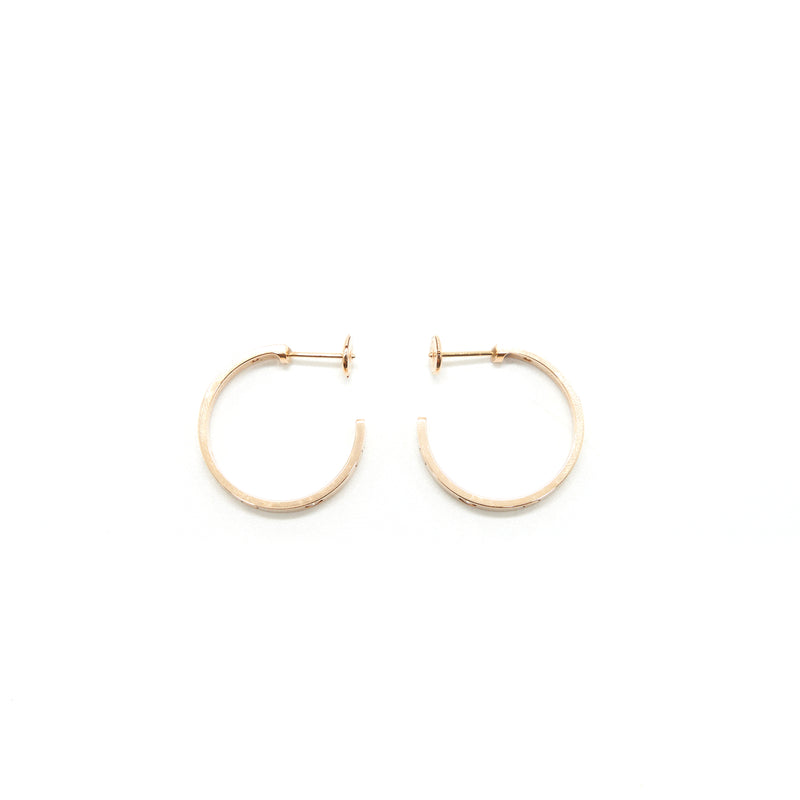 CARTIER LOVE EARRINGS ROSE GOLD WITH DIAMOND