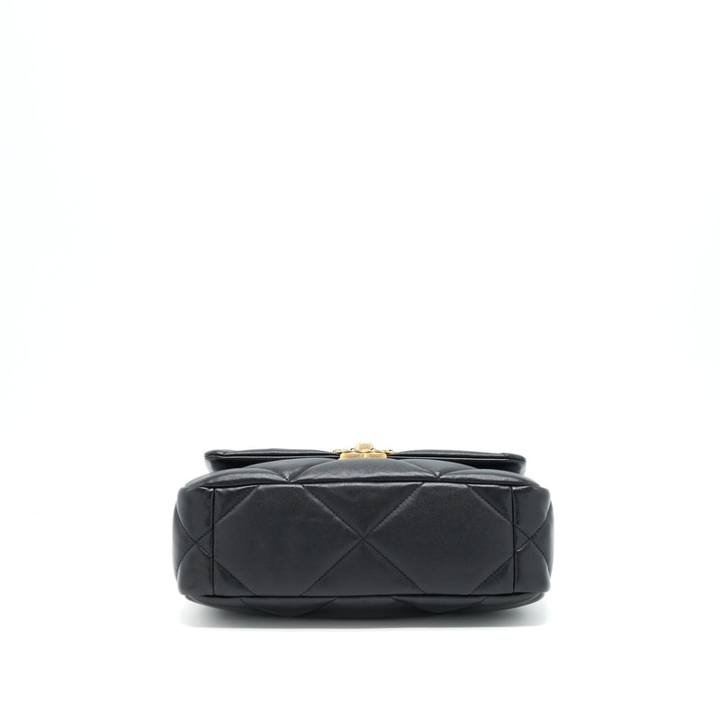 Chanel 19 flap Bag Small Lambskin Black Gold/Sliver Hardware