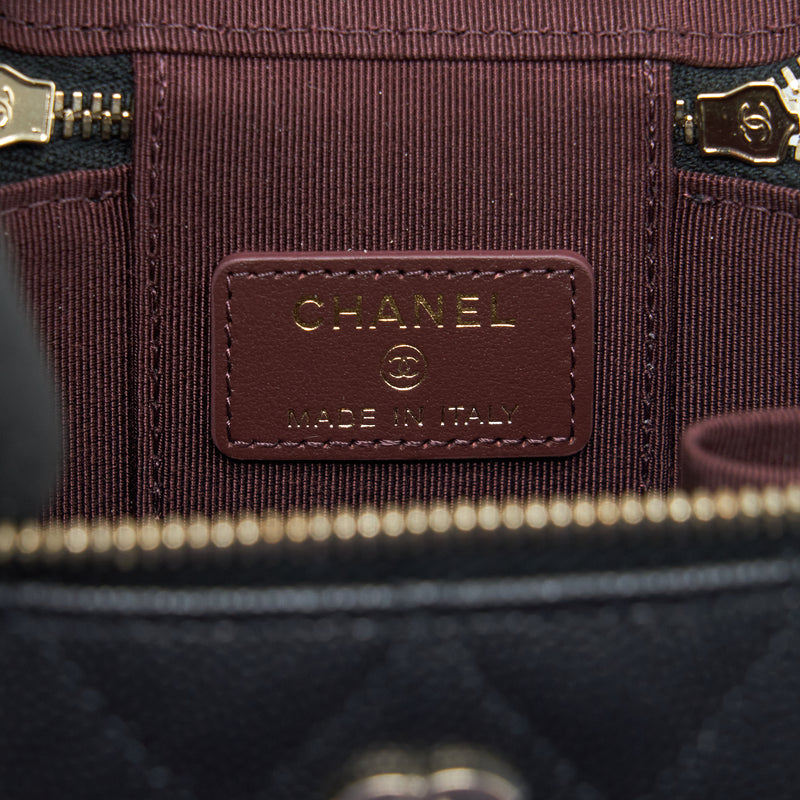 Chanel Mini Vanity Case Caviar Black LGHW