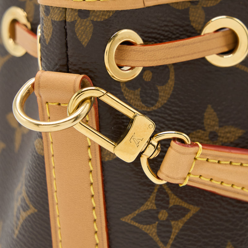 Louis Vuitton Nano Noe Monogram Canvas GHW (New Version)