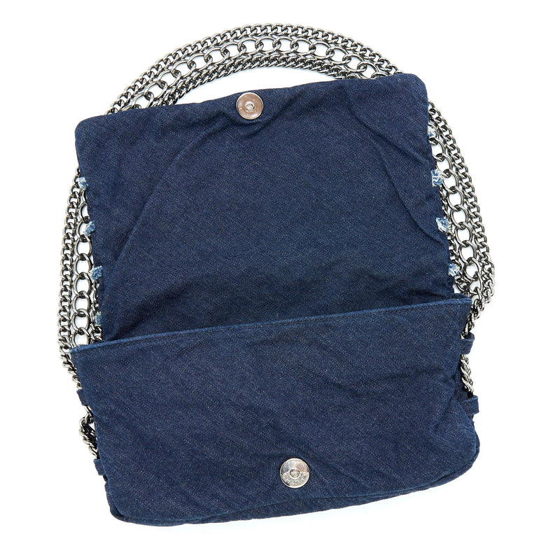 Chanel Small Denim Shoulder Bag SHW