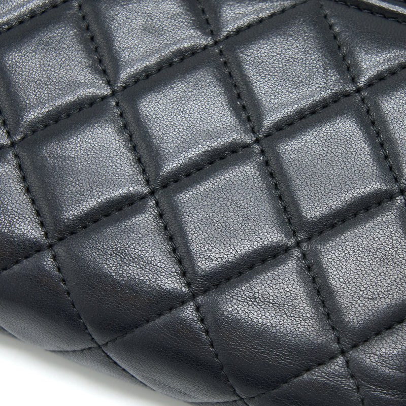 Chanel Boy Wallet On Chain Lambskin Black SHW