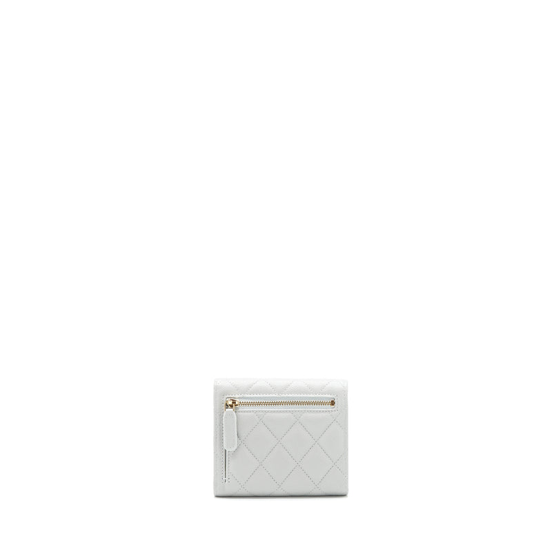 Chanel Classic Small Flap Wallet caviar Grey LGHW